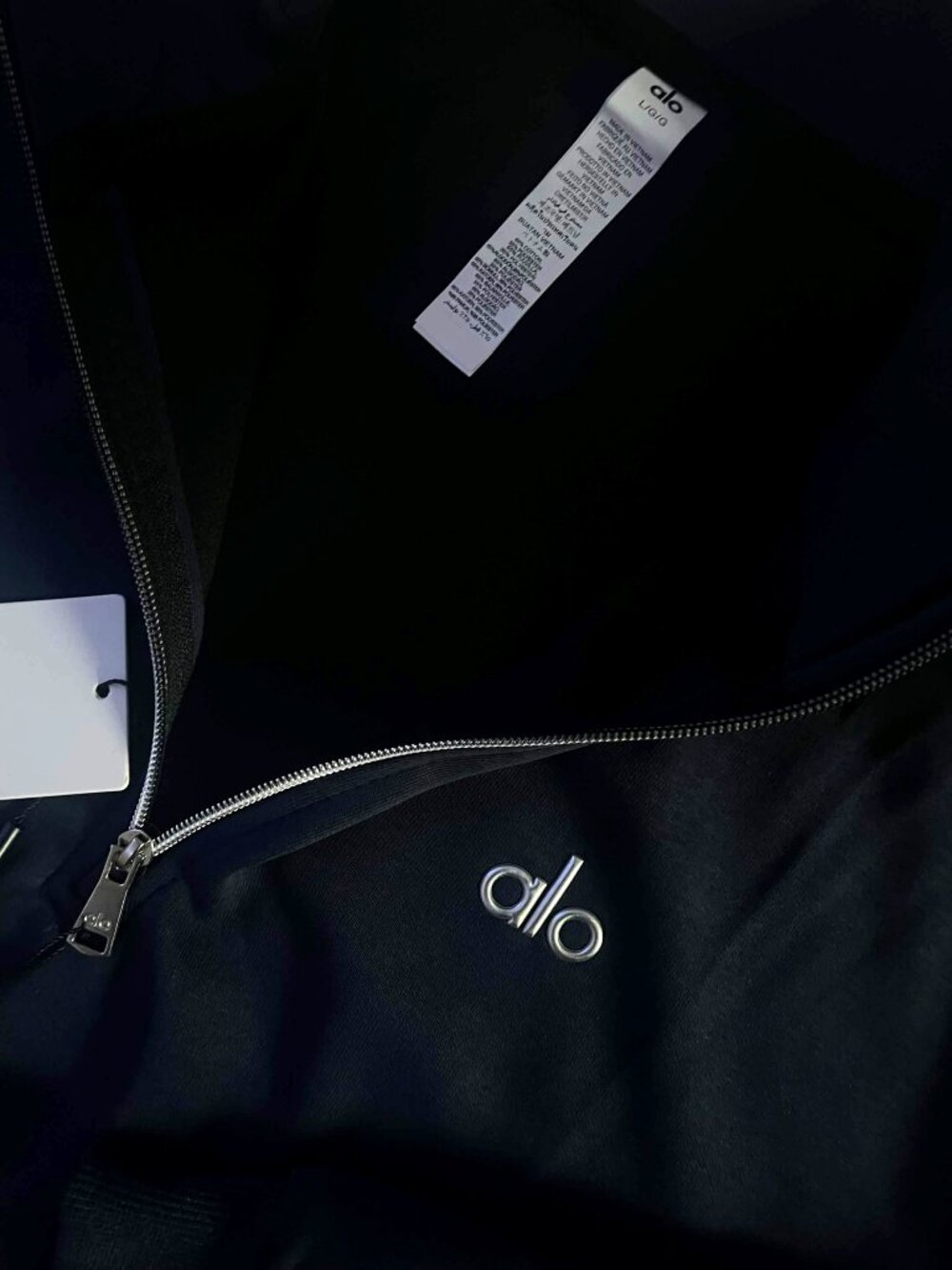 ALO Yoga Unisex Navy Quarter-Zip Hoodie and Jogger Set NWT - Picture 4 of 7